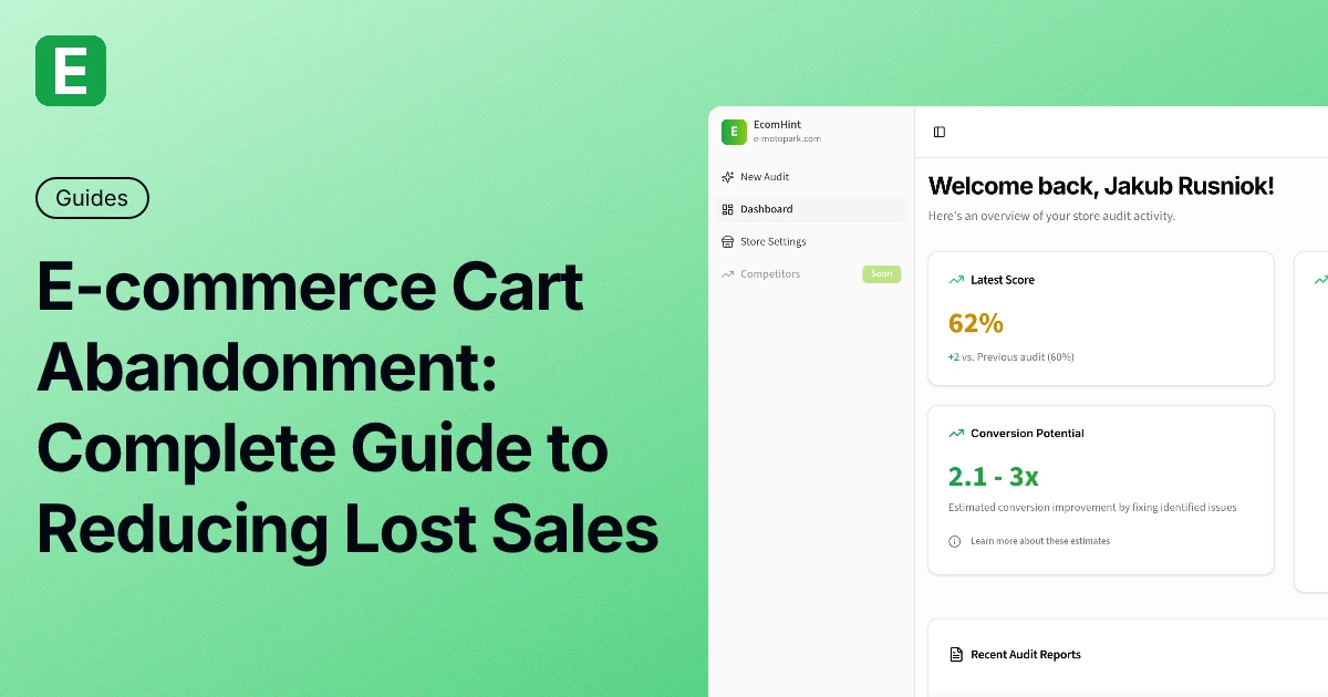 Ecommerce Cart Abandonment: Complete Guide to Reducing Lost Sales ...